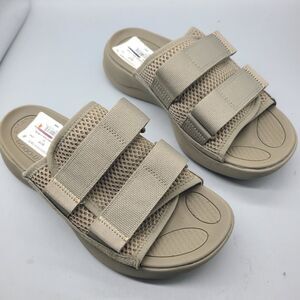 KEEN Women Elle slide sandals sz 9.5 taupe mesh adjustable straps comfort new